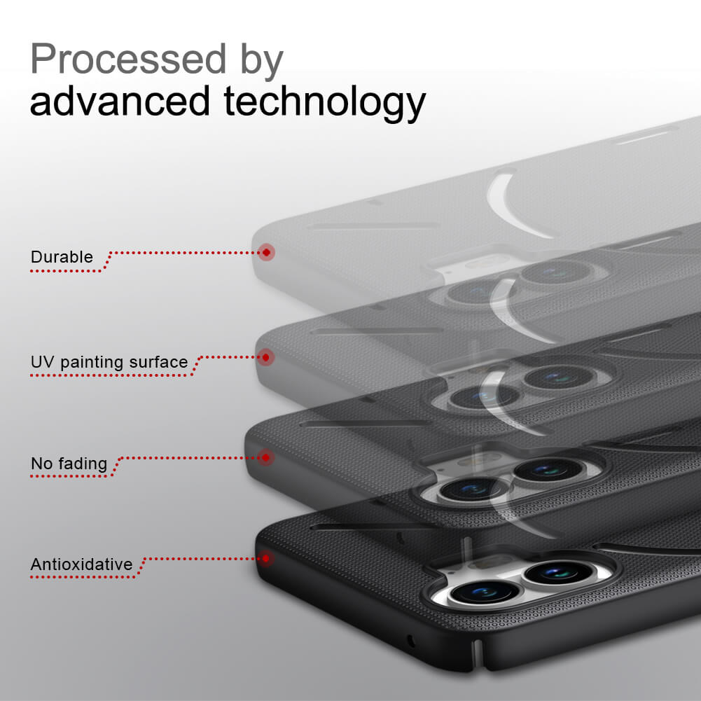 Super Frosted Shield Pro Case for Nothing Phone 2 Black