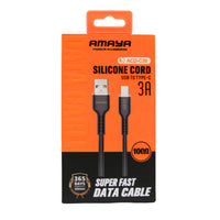 Cicada ACD-C30 3.3 ft Type-C Silicone Data Cable