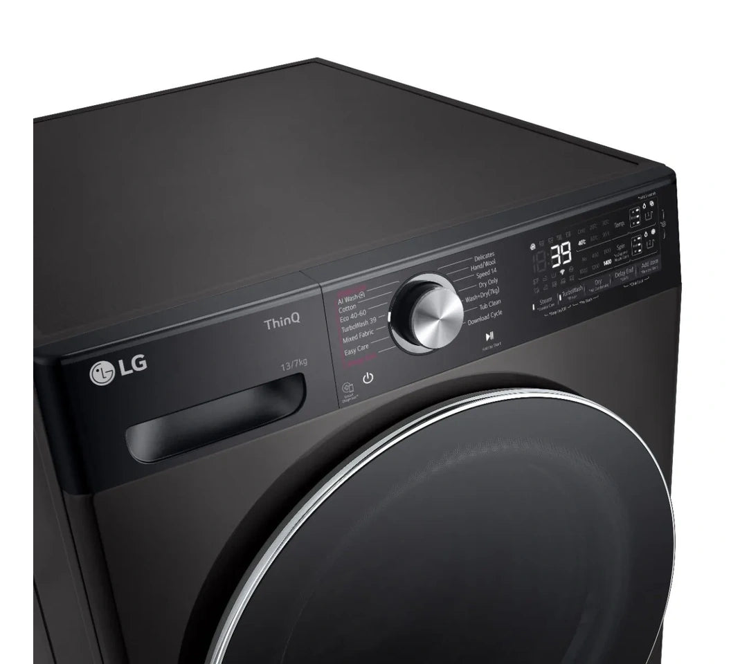LG F4Y9LDP2ZK 28.7 lb / 15.4 lb Front Load Washer Dryer