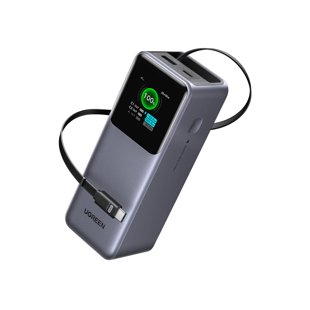 UGREEN PB726 55987B 20000mAh 165W Laptop Power Bank with Retractable Cable