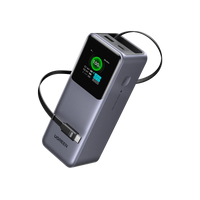 UGREEN PB726 55987B 20000mAh 165W Laptop Power Bank with Retractable Cable