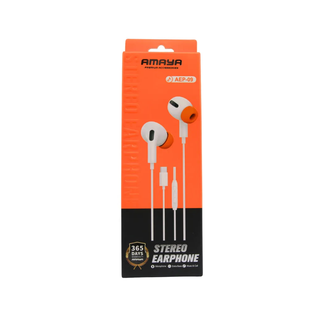 In-Ear Earphones with 3.5mm and Type-C Connector