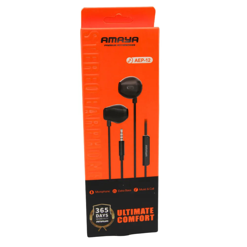 In-Ear 3.5mm Wired Metal Headphones with Microphone