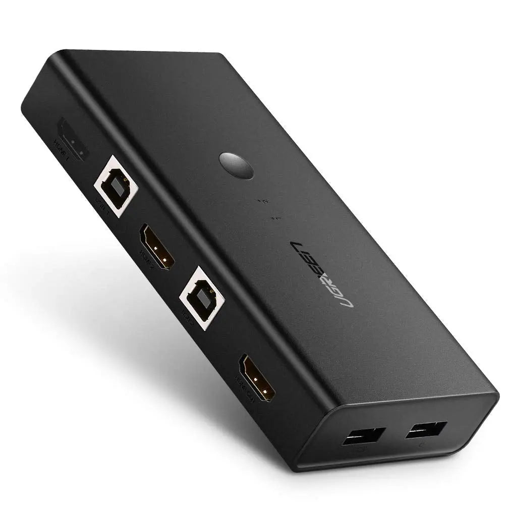 UGREEN CM200 50744 2-in-1 KVM Switch 4K HDMI Switcher 4 Port USB Hub