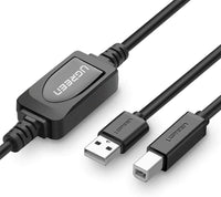 UGREEN 10362 Active USB 2.0 A Male to B Male Printer Cable 49.2 ft Black