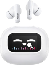 UGREEN EchoBuds Magic WS211 55137 Active Noise Cancelling Earbuds with Smart Touchscreen White