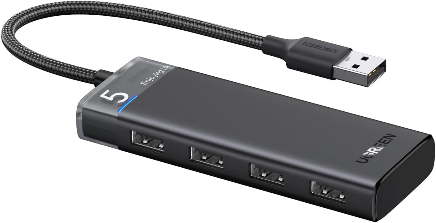 UGREEN CM219 15548 4-Port USB 3.0 Hub with USB-C Power Supply
