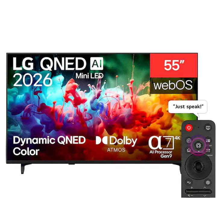 LG 55QNED72B6T 55" QNED AI Mini LED 4K Smart TV