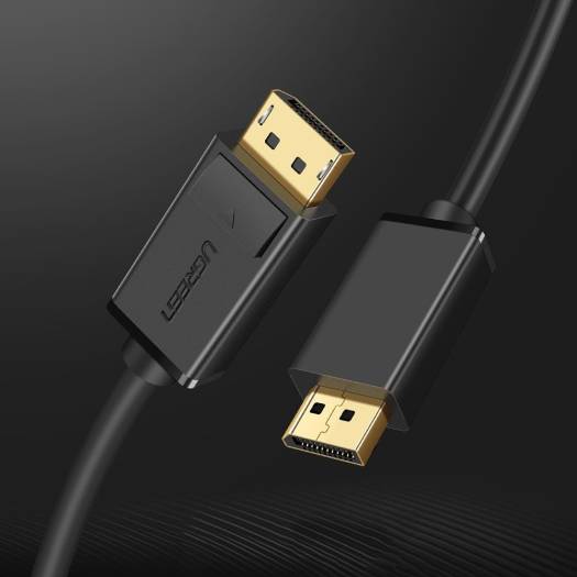 UGREEN DP102 10212 DisplayPort to DisplayPort 4K @60Hz Gold-Plated Connector 9.8 ft Cable Black