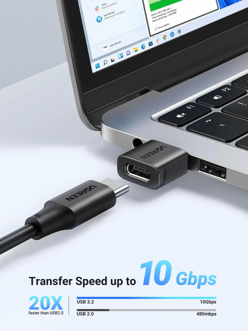 UGREEN US701 45725 10Gbps USB to USB C Adapter 2-Pack