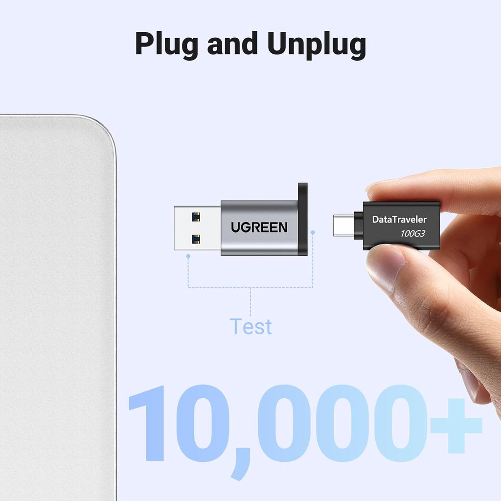 UGREEN US276 50533 USB A to USB C Adapter 10Gbps Gray