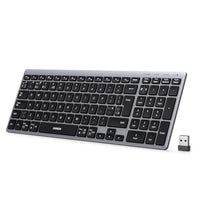 UGREEN 5814 Wireless Bluetooth Keyboard Rechargeable Ergonomic BT5.4 & 2.4GHz Dual Mode