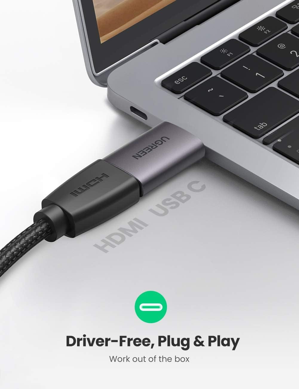 UGREEN 70450 USB-C to HDMI Adapter 4K 60Hz Space Gray