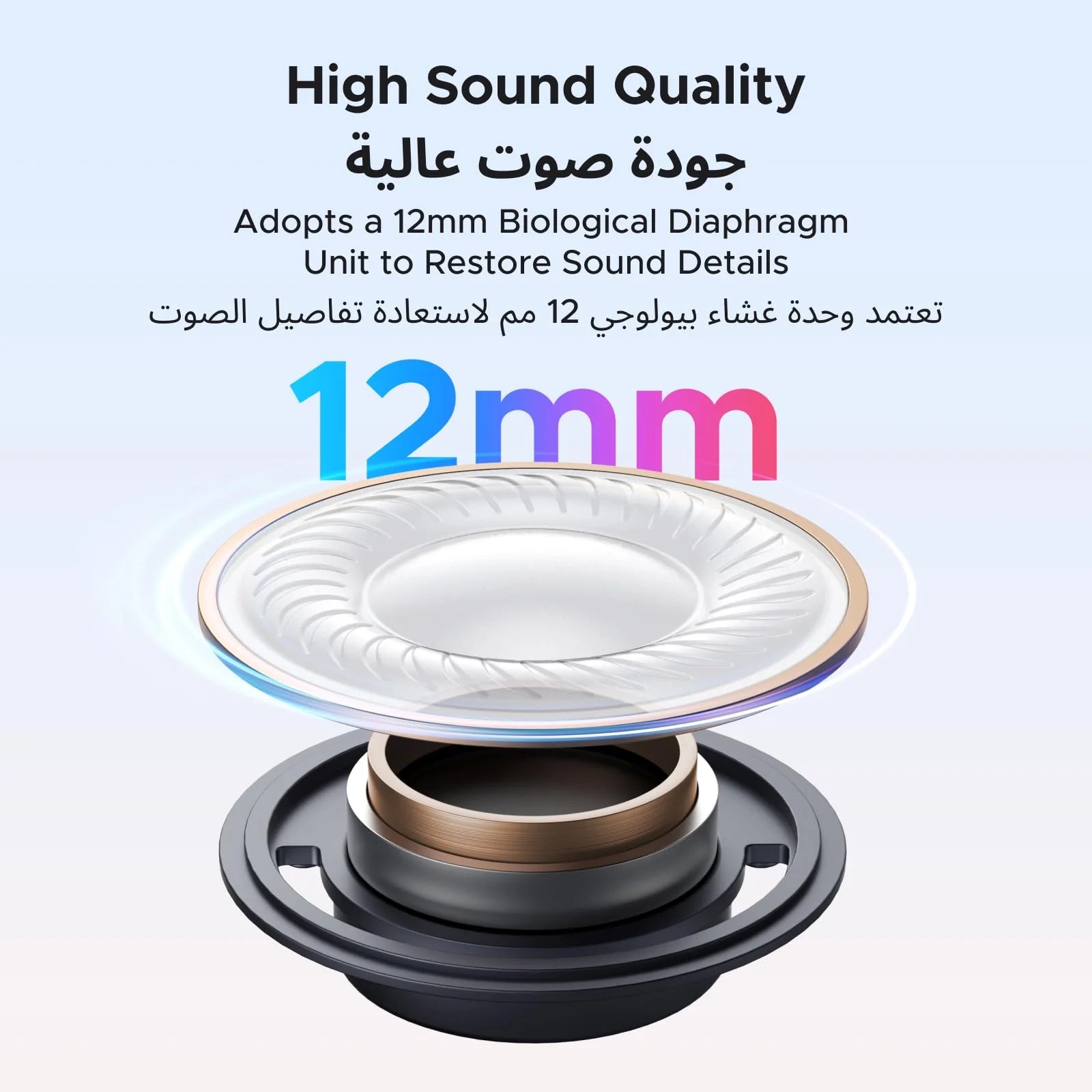 UGREEN ClipBuds Magic WS208 55136 True Wireless Earbuds with Smart Touchscreen White