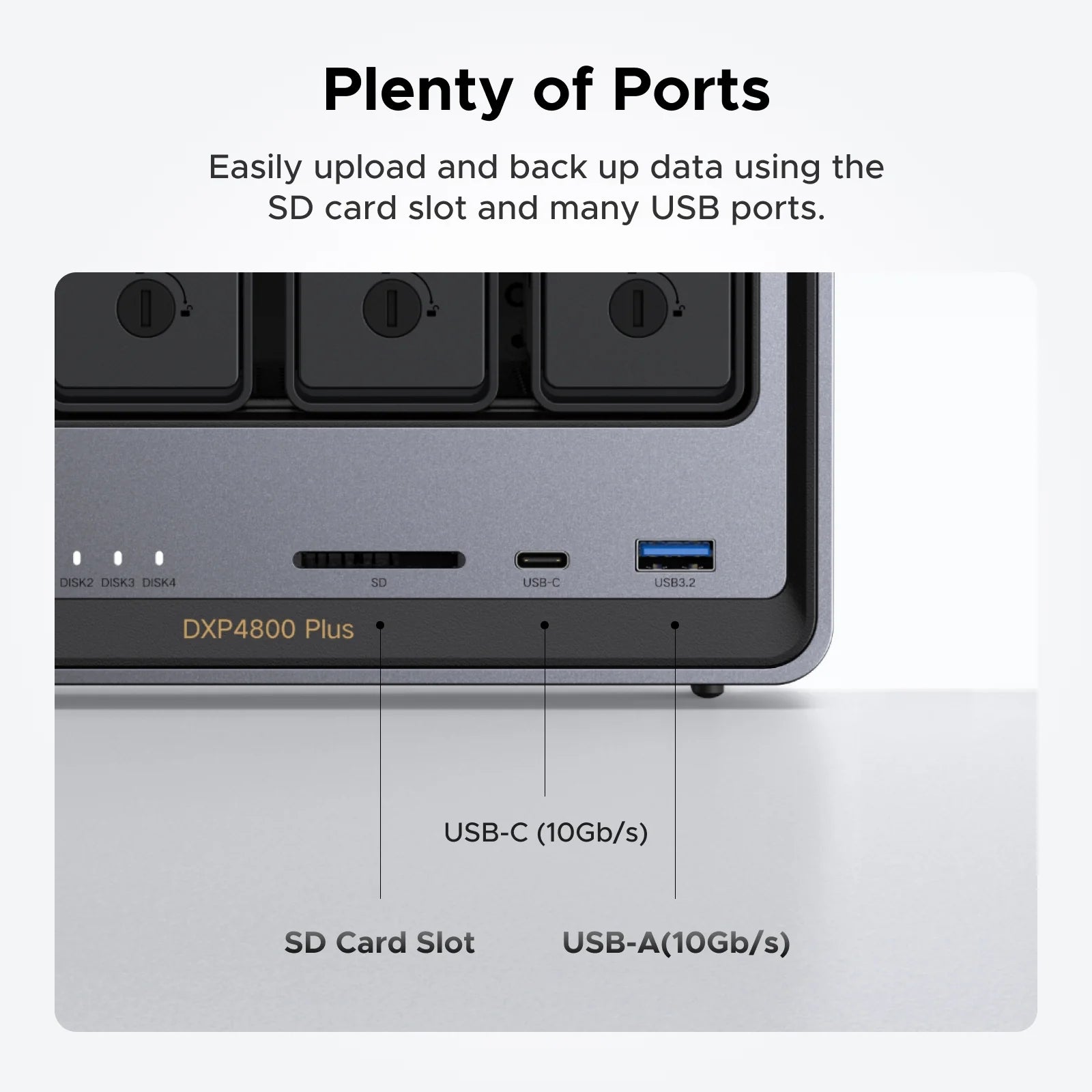UGREEN NASync DXP4800 Plus 4-Bay Desktop NAS Intel Pentium Gold 8505 8GB DDR5 128GB SSD Diskless
