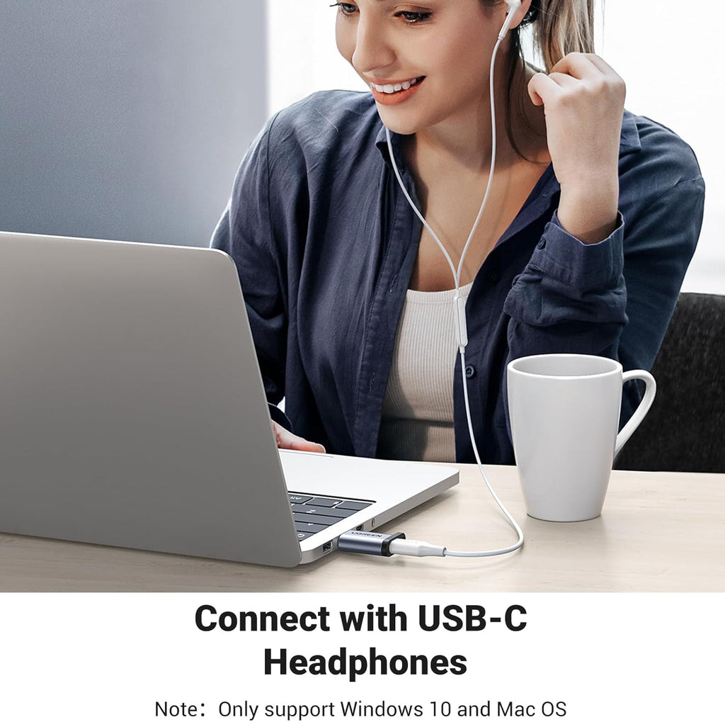 UGREEN US276 50533 USB A to USB C Adapter 10Gbps Gray