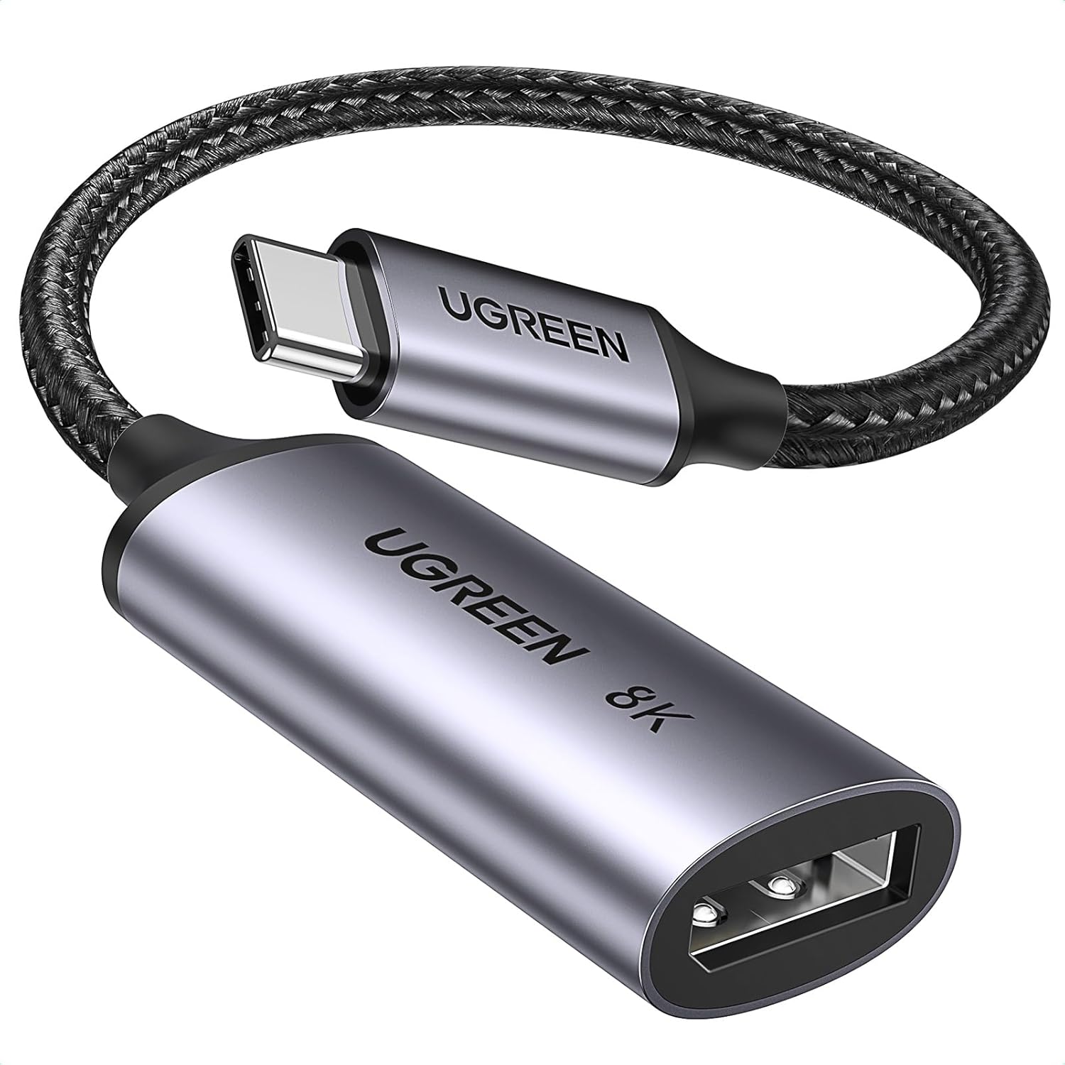 UGREEN CM654 15575 USB-C to DisplayPort 1.4 Adapter 8K 60Hz Braided