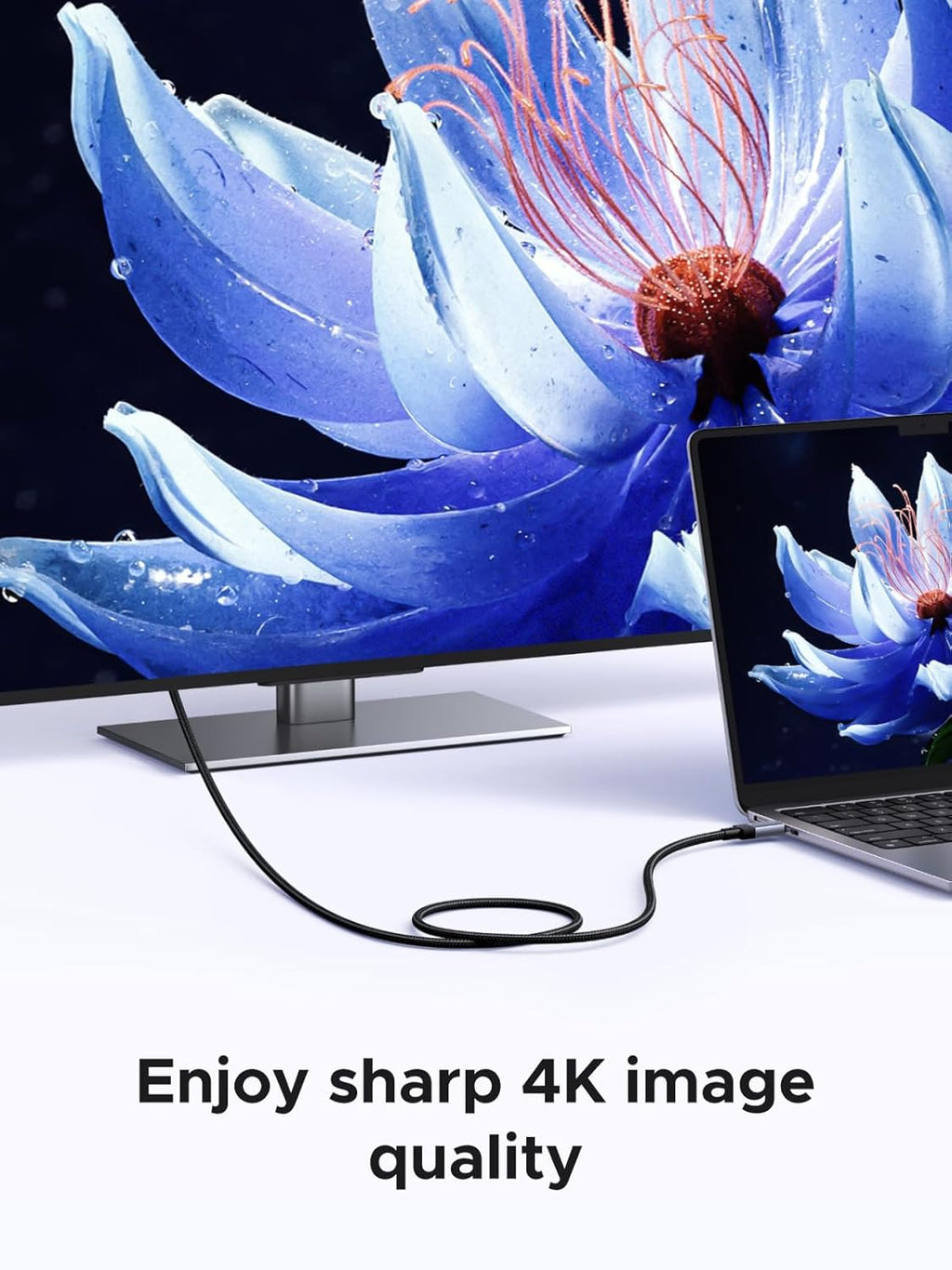 UGREEN 240W USB C Cable Gen2 10Gbps USB 3.2 Supporting 4K 60Hz Video Output Fast Charging Cable 3.3 ft