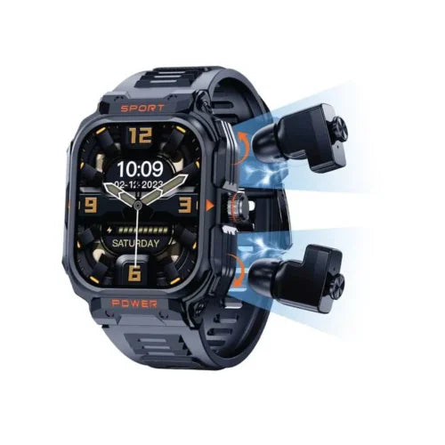 Green Lion Fit-Gear TWS Smart Watch Black