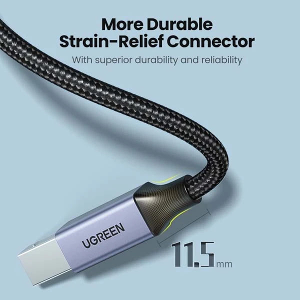 UGREEN US370-80806 USB-C to USB-B 2.0 Printer Cable 4.9 ft