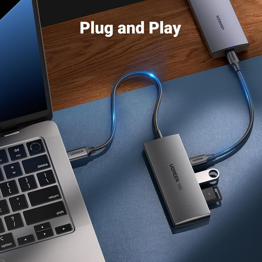 UGREEN CM480 30758 USB-C Hub 4-Port USB 3.2 10Gbps Data Hub with 2 USB-C & 2 USB-A