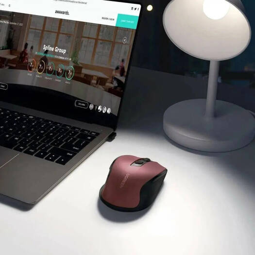UGREEN MU006 25752 Ergonomic Wireless Mouse Maroon