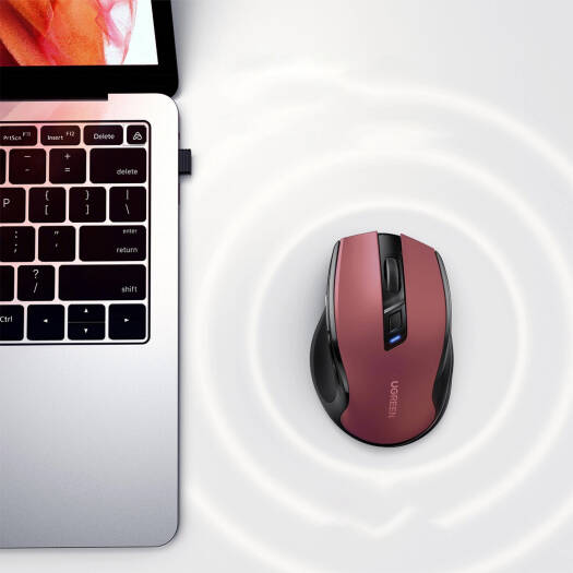 UGREEN MU006 25752 Ergonomic Wireless Mouse Maroon