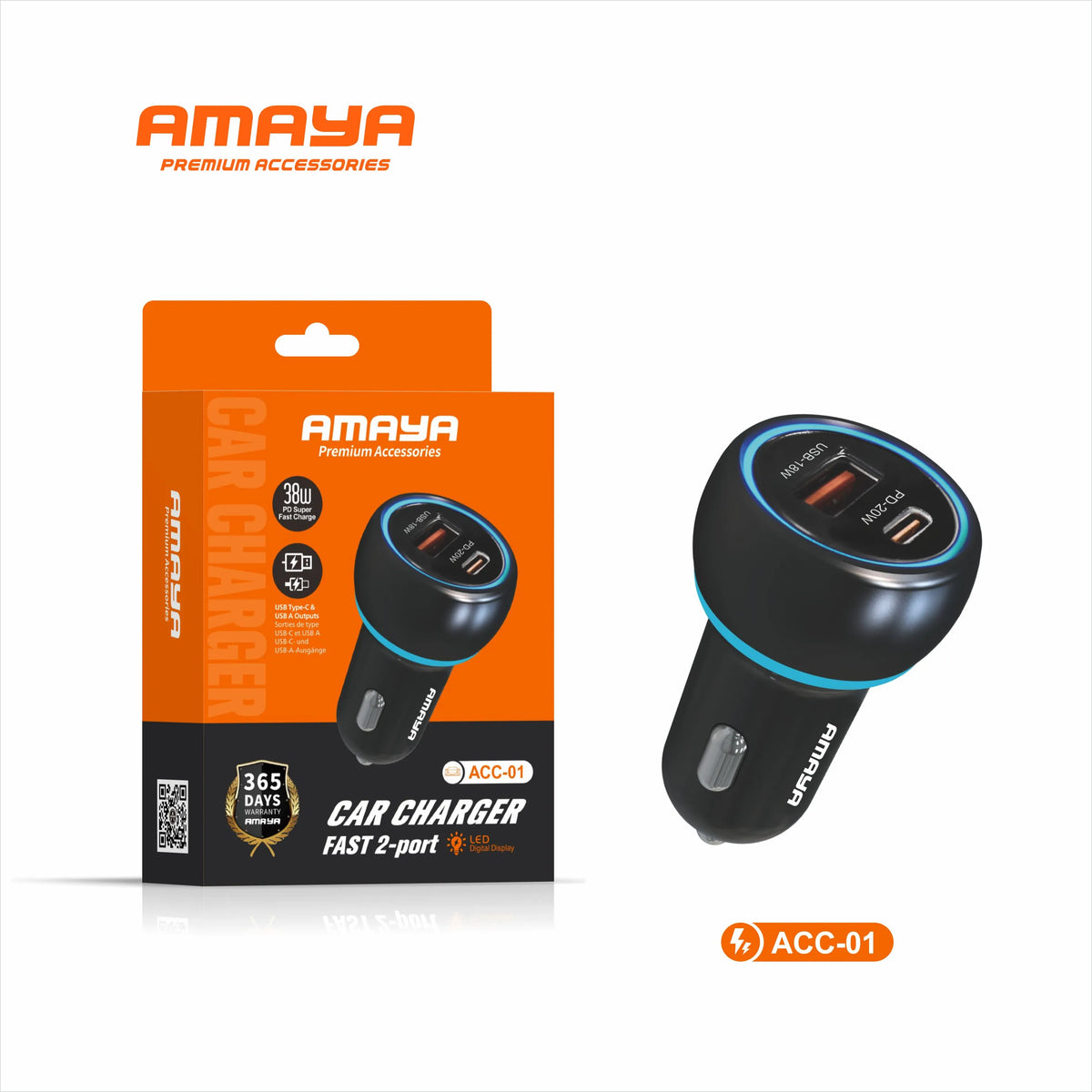 ACC-01 PD38W Car Charger
