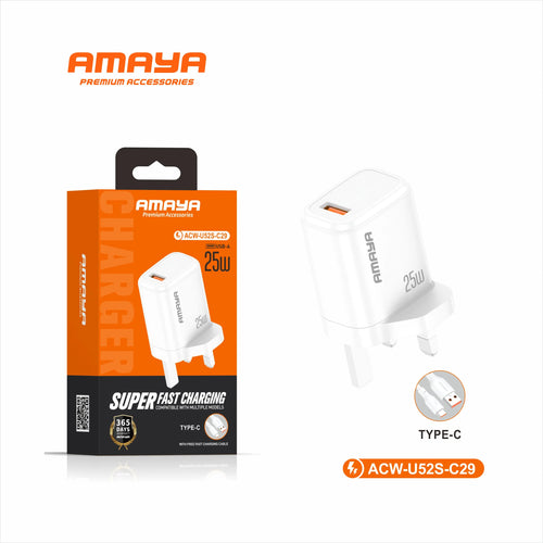 ACW-U52S-C29 25W Wall Charger with Type-C Cable