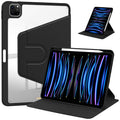 Acrylic 360 Rotation Case for iPad Air 11 Inch M4 2025 2026 Transparent Clear Pencil Holder Cover