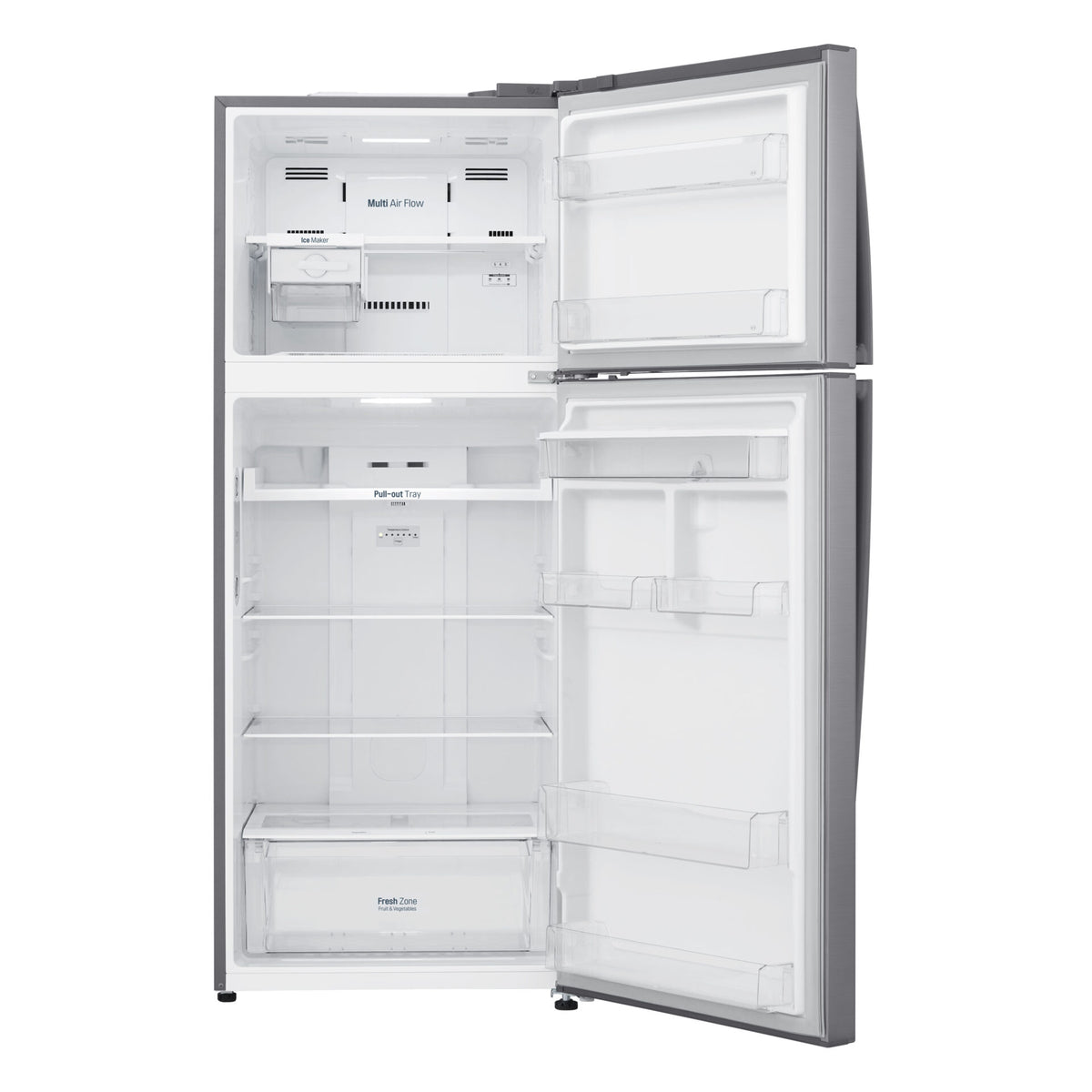 LG GL-T652HLCM 15.5 cu. ft. Top Mount Freezer Refrigerator Metallic Silver