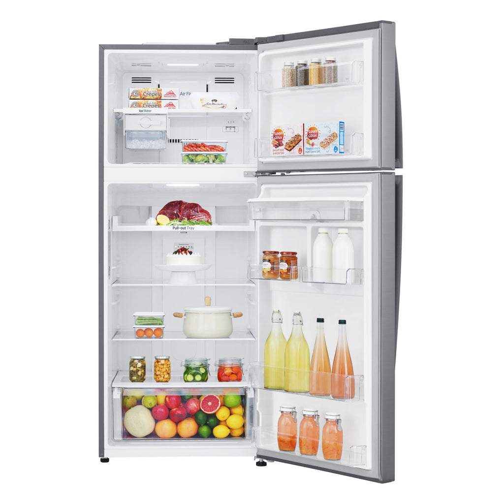 LG GL-T652HLCM 15.5 cu. ft. Top Mount Freezer Refrigerator Metallic Silver
