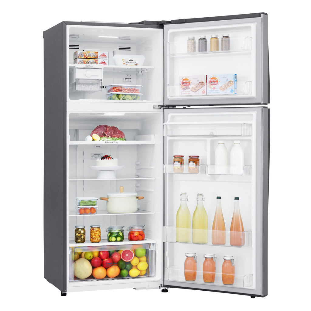 LG GL-T652HLCM 15.5 cu. ft. Top Mount Freezer Refrigerator Metallic Silver