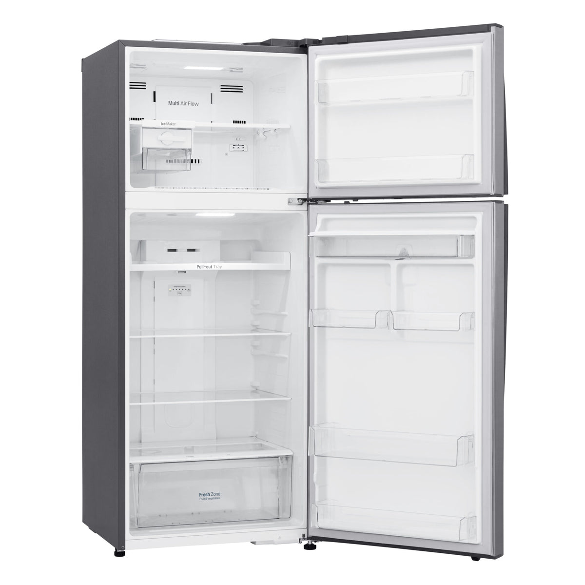 LG GL-T652HLCM 15.5 cu. ft. Top Mount Freezer Refrigerator Metallic Silver