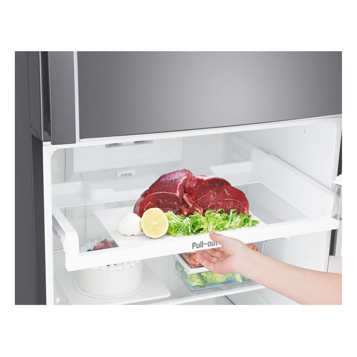 LG GL-T652HLCM 15.5 cu. ft. Top Mount Freezer Refrigerator Metallic Silver