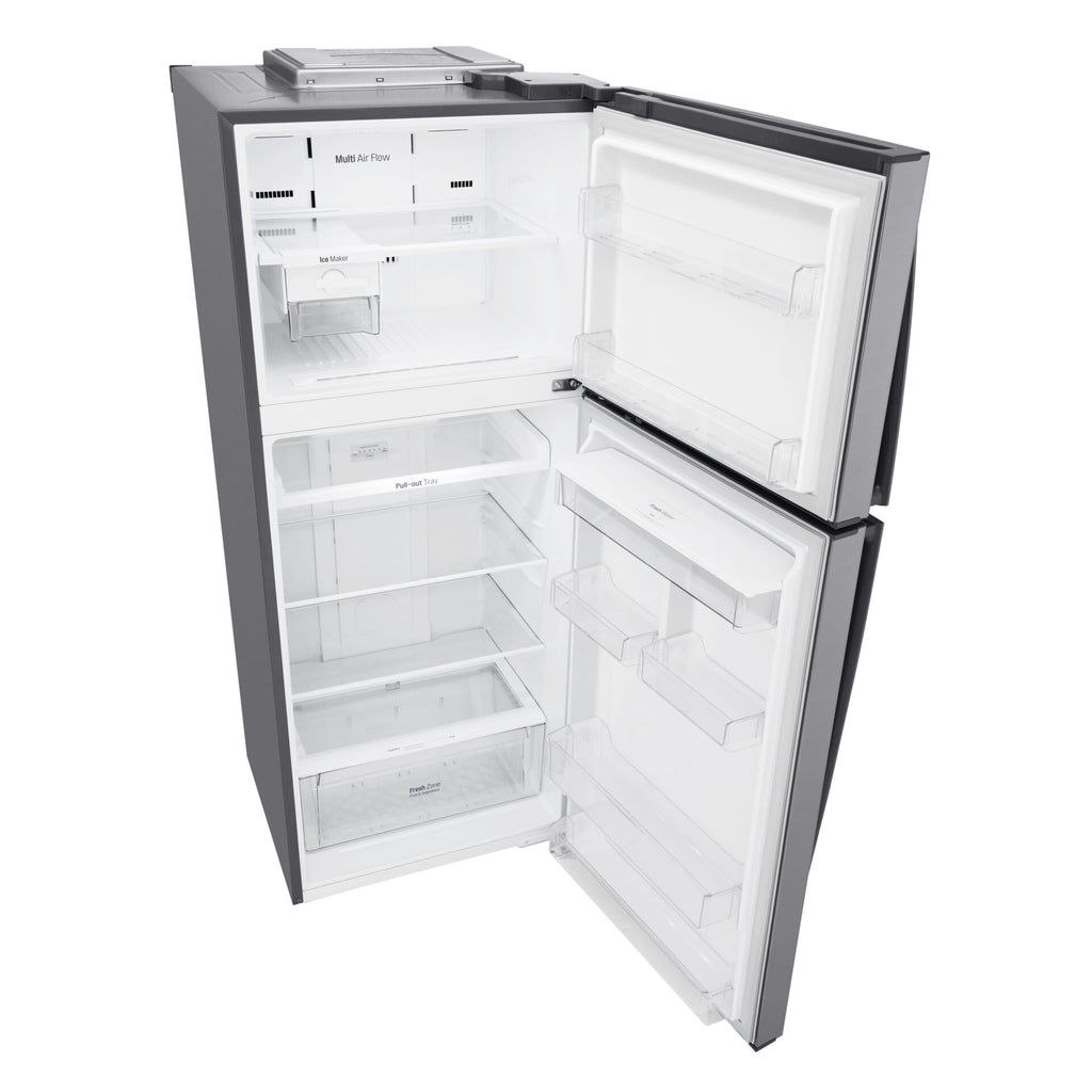 LG GL-T652HLCM 15.5 cu. ft. Top Mount Freezer Refrigerator Metallic Silver