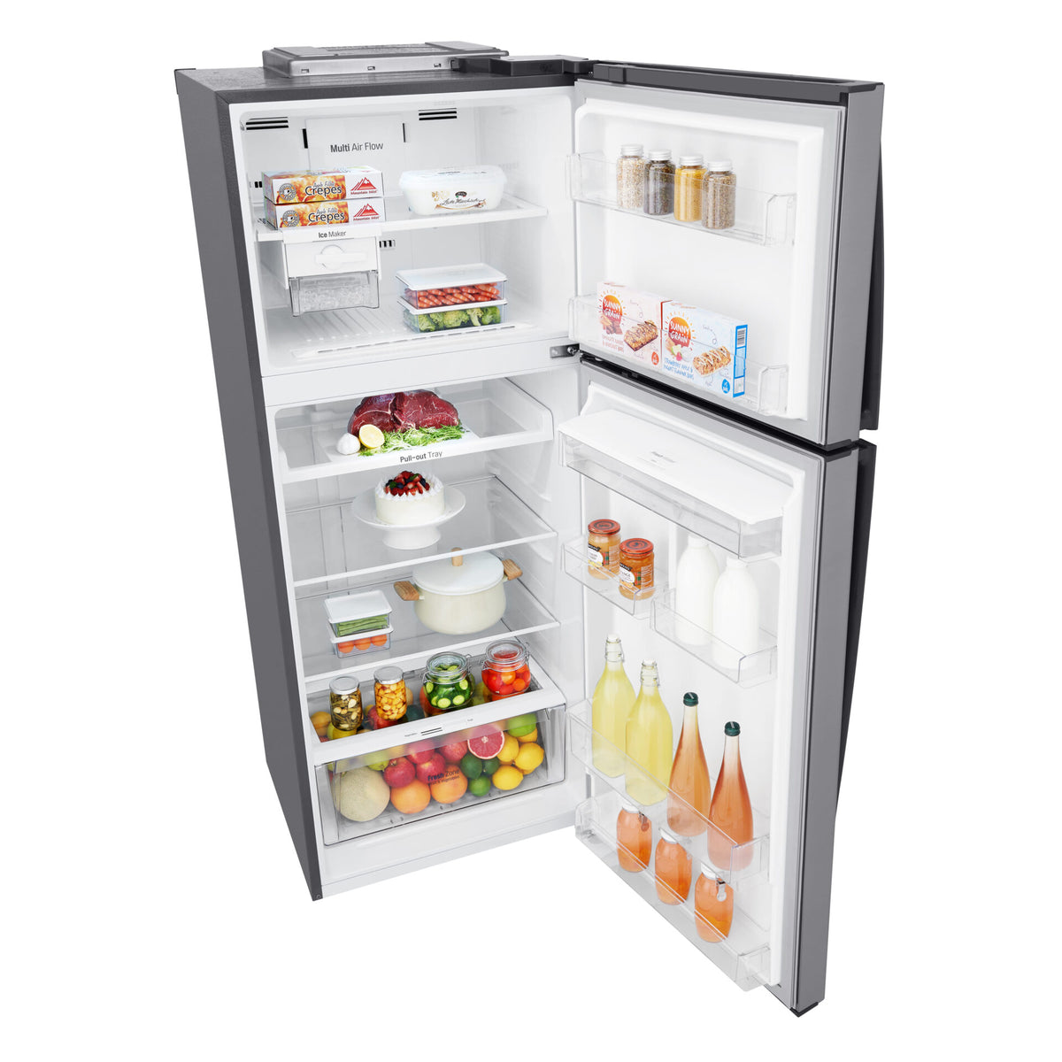 LG GL-T652HLCM 15.5 cu. ft. Top Mount Freezer Refrigerator Metallic Silver