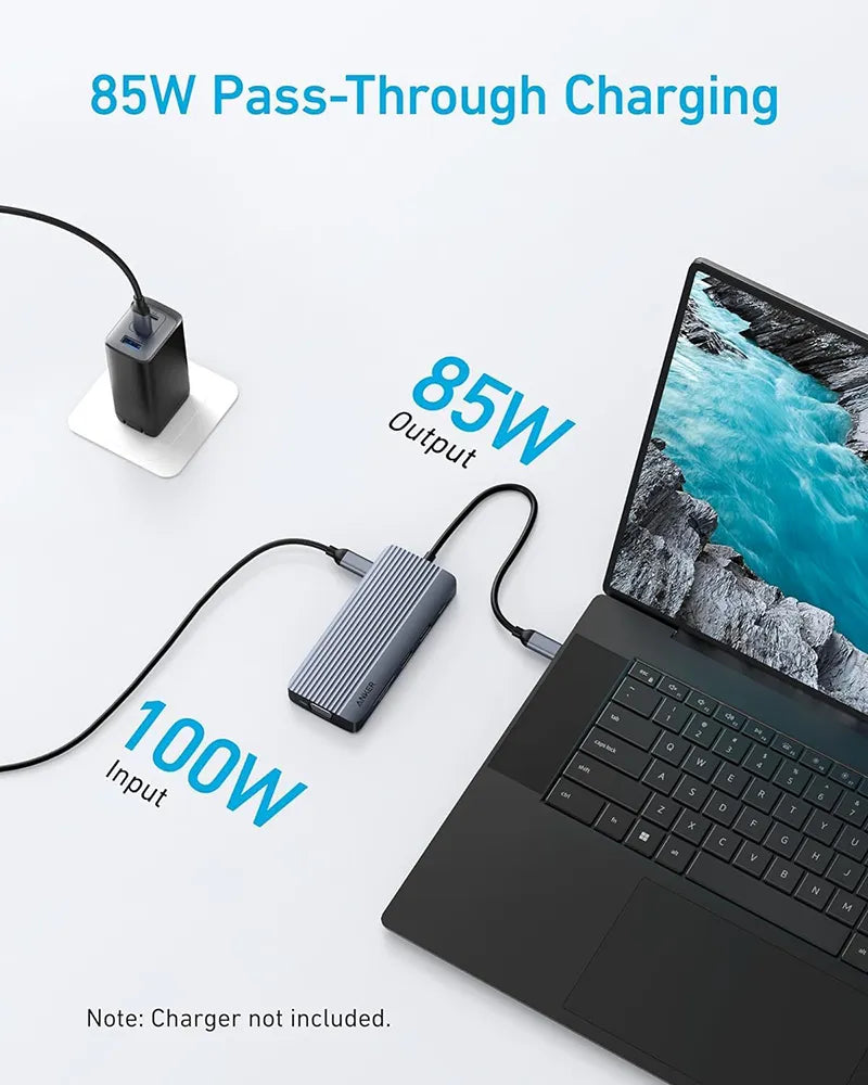 Anker USB-C Hub 10-in-1 Dual Display A83C2HA1 Gray