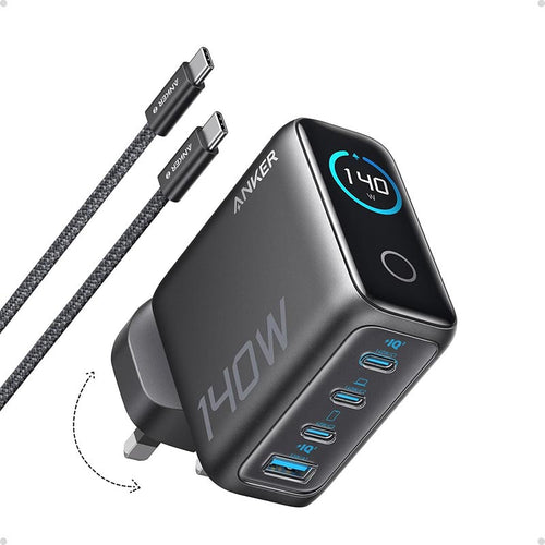 Anker 140W 4-Port PD 3.1 GaN Wall Charger B2697 Black