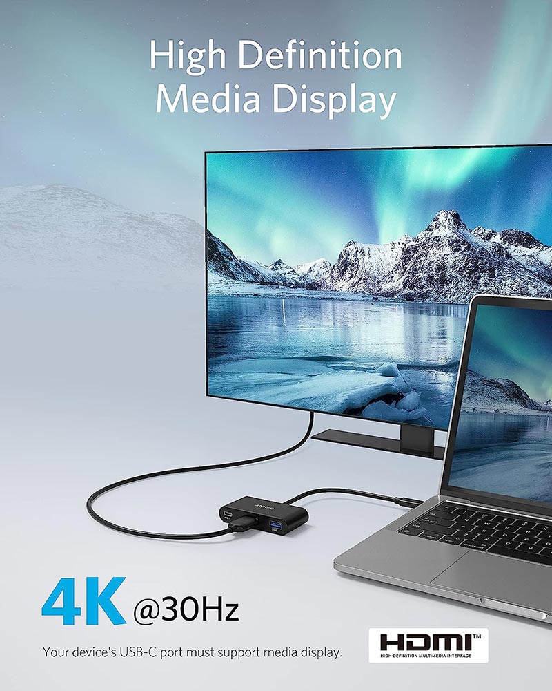 Anker PowerExpand 3-in-1 USB-C Hub A8339HA1 Grey