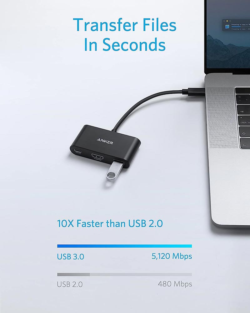 Anker PowerExpand 3-in-1 USB-C Hub A8339HA1 Grey