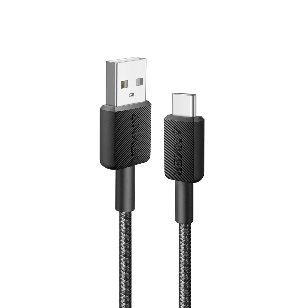 Anker 322 USB-A to USB-C 15W Cable (3ft) Nylon Braided A81H5H11 Black