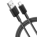 Anker 322 USB-A to USB-C 15W Cable 6ft Nylon Braided A81H6H11 Black