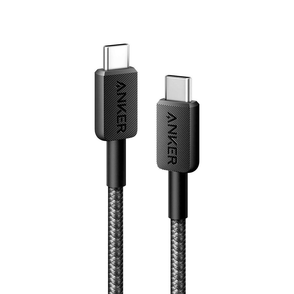 Anker 322 USB-C to USB-C 60W Cable (3ft) Nylon Braided A81F5H11 Black