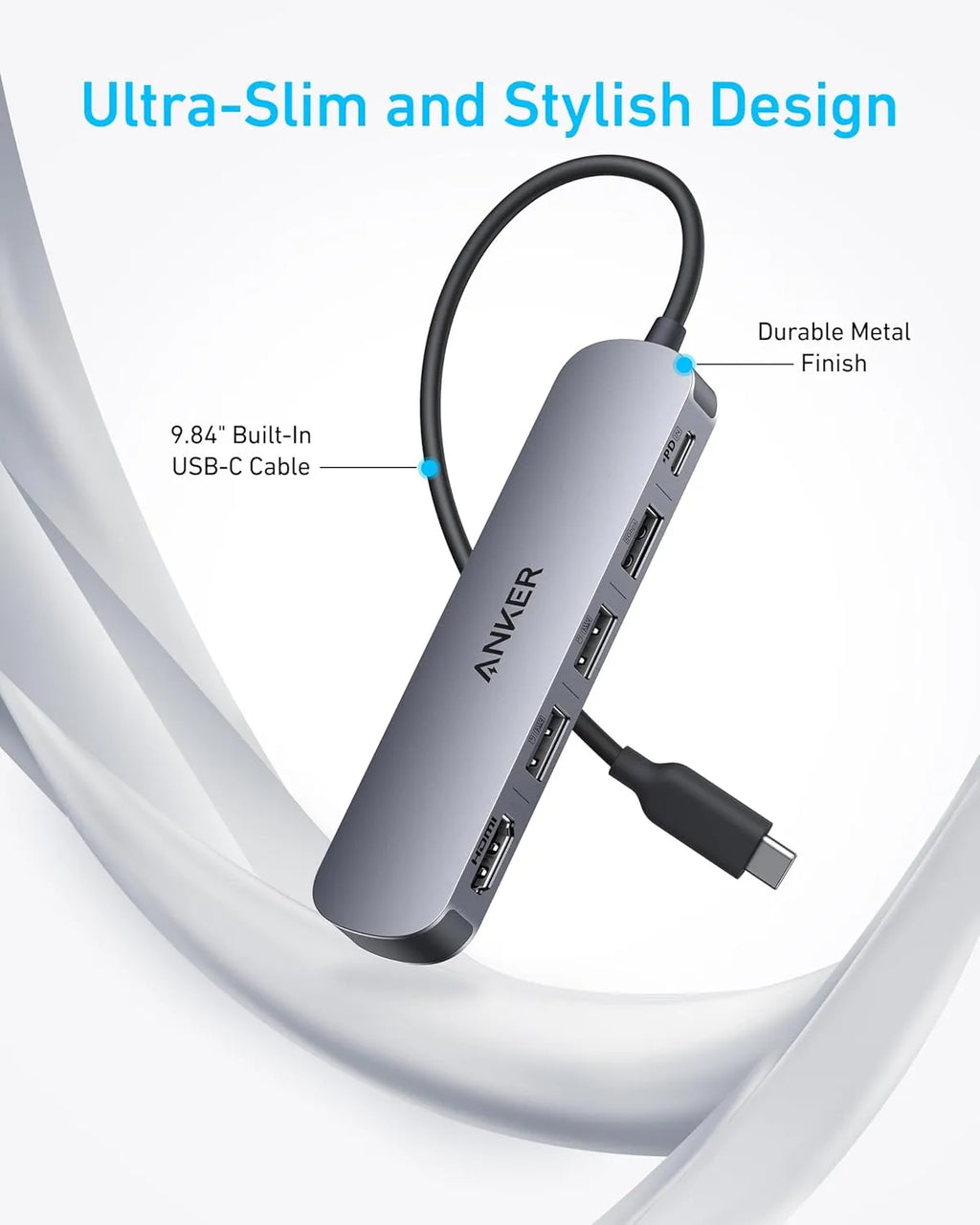 Anker USB-C Hub 5-in-1 4K HDMI A8357HA0 Black