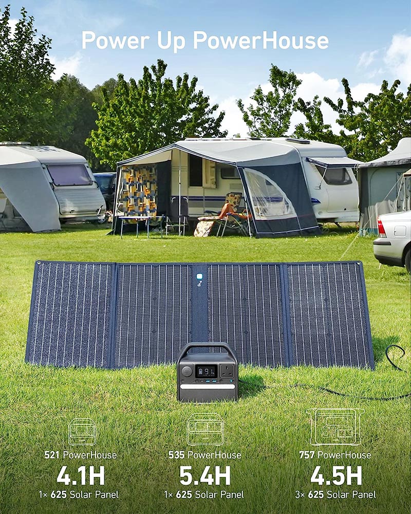 Anker 625 100W Portable Solar Panel A2431031 Blue