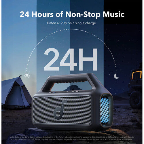Soundcore by Anker Boom 2 80W Portable Bluetooth Speaker A3138012 Black