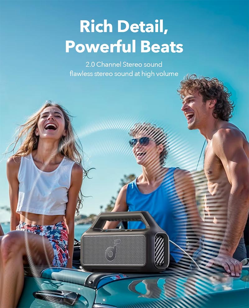 Soundcore by Anker Boom 2 SE 30W Portable Bluetooth Speaker A3148011 Black
