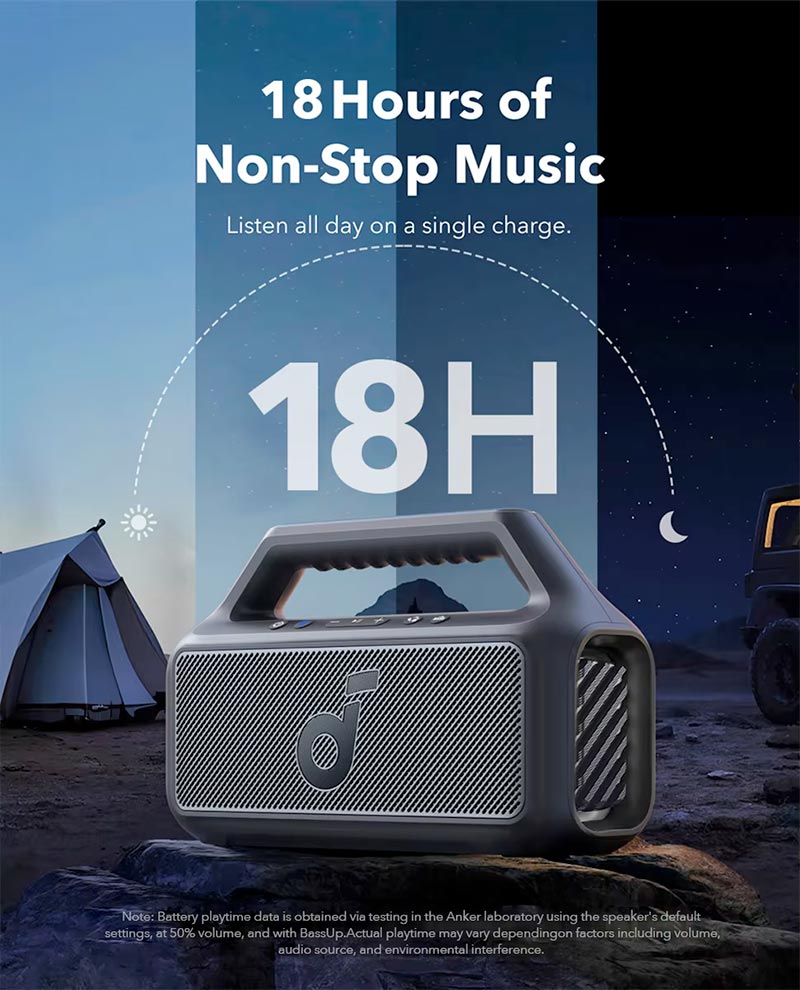 Soundcore by Anker Boom 2 SE 30W Portable Bluetooth Speaker A3148011 Black