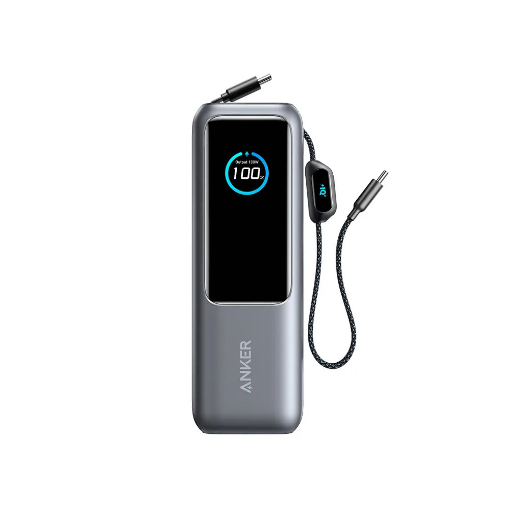 Anker Zolo 25,000mAh 165W Power Bank with Built-in Retractable Cables A1695H11 Black